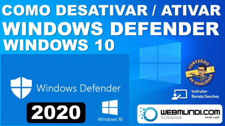 Como Desativar e Ativar o Windows Defender : Windows 10