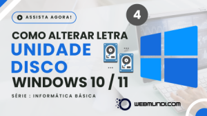 Como alterar a letra da unidade de disco / drive no Windows 10 e 11