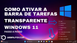 Como ativar a barra de tarefas transparente no Windows 11