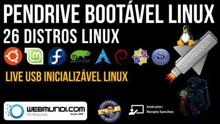 Como criar pendrive inicializável Linux com UNetBootin + de 26 Distros Linux