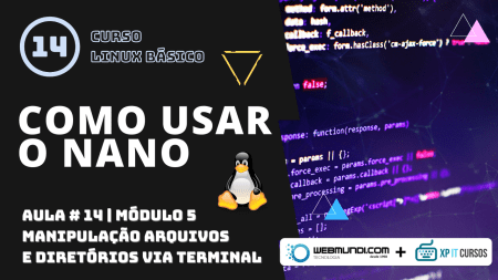 Como utilizar o Nano : Editor de texto Linux : Terminal : Modo Texto - Aula 14 - Módulo 5