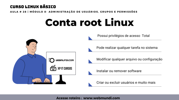 Conta root Linux