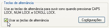 Como colocar som ao ativar as teclas Caps Lock, Num Lock e Scroll Lock